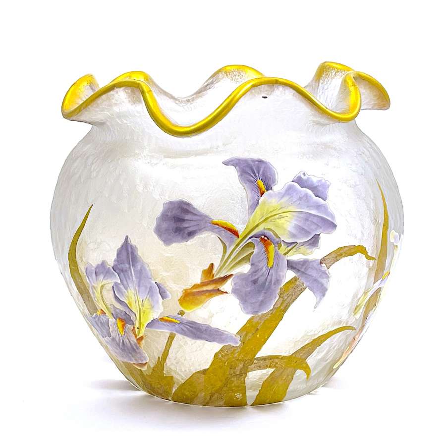 SOLD - French Crystal & Porcelain Vases & Bowls