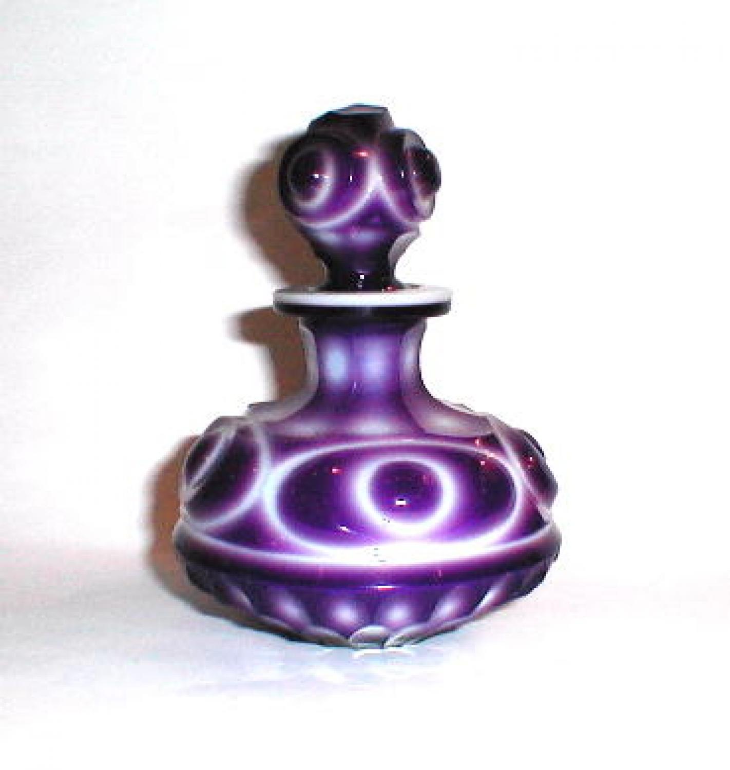 A Charles X Purple & White Overlay Scent 