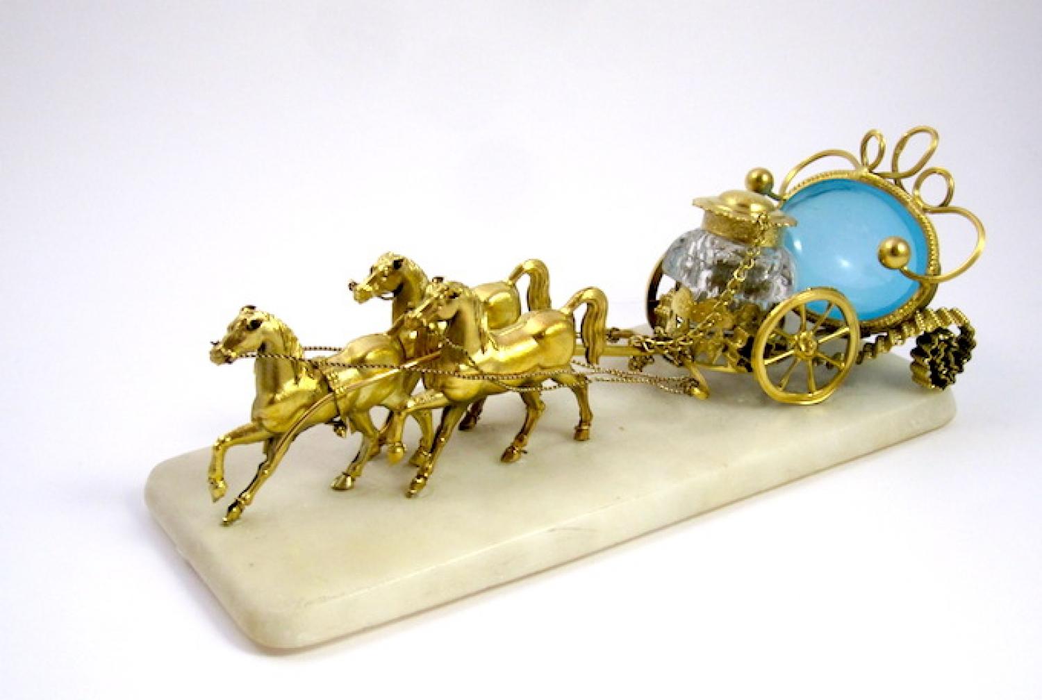 Palais Royal Opaline Inkwell Carriage