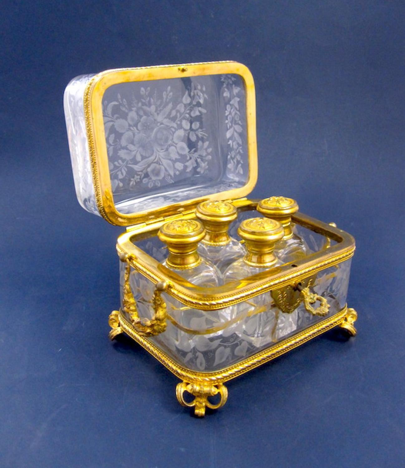 Antique BACCARAT Perfume Casket