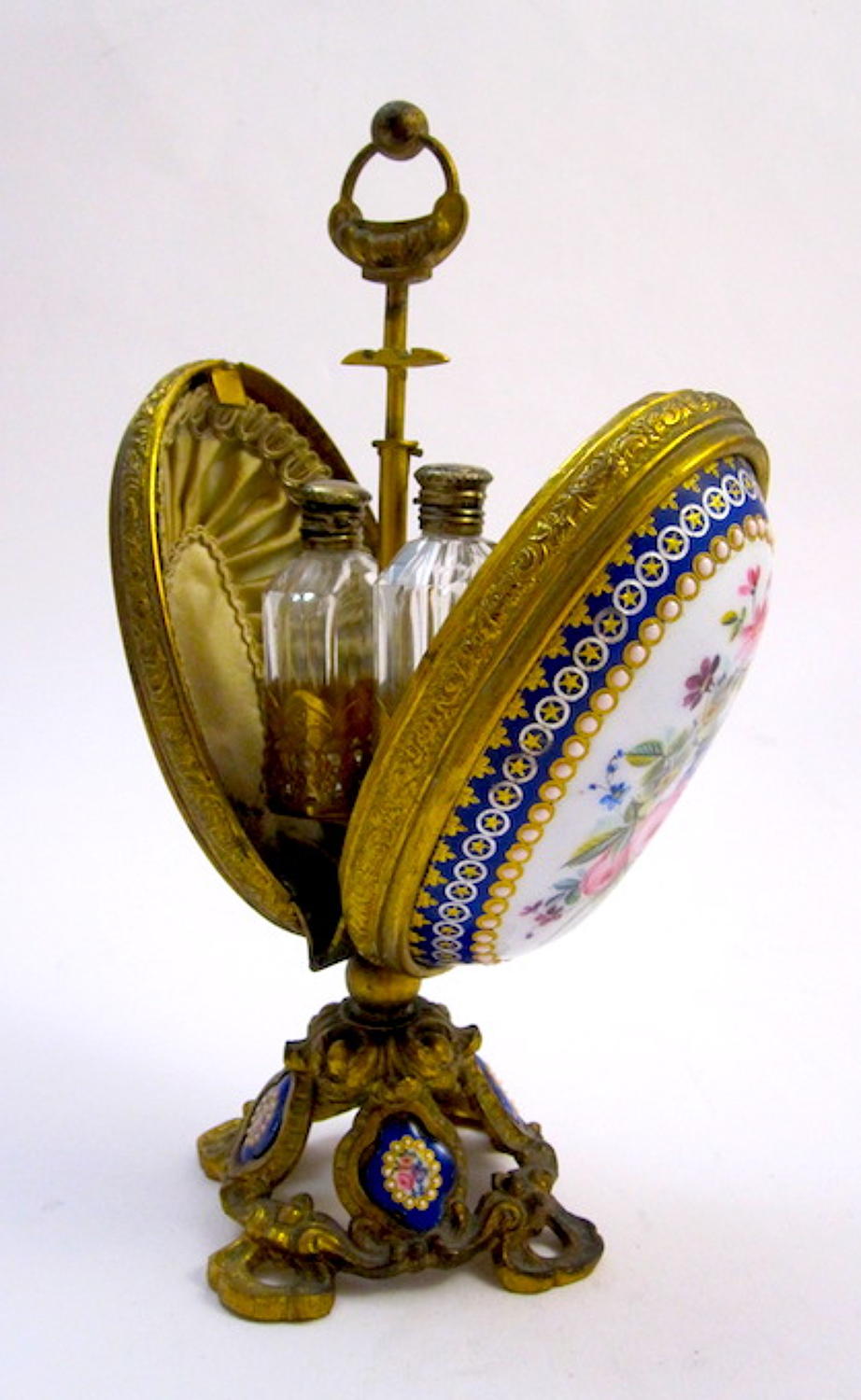 Antique French Enamel Perfume Casket