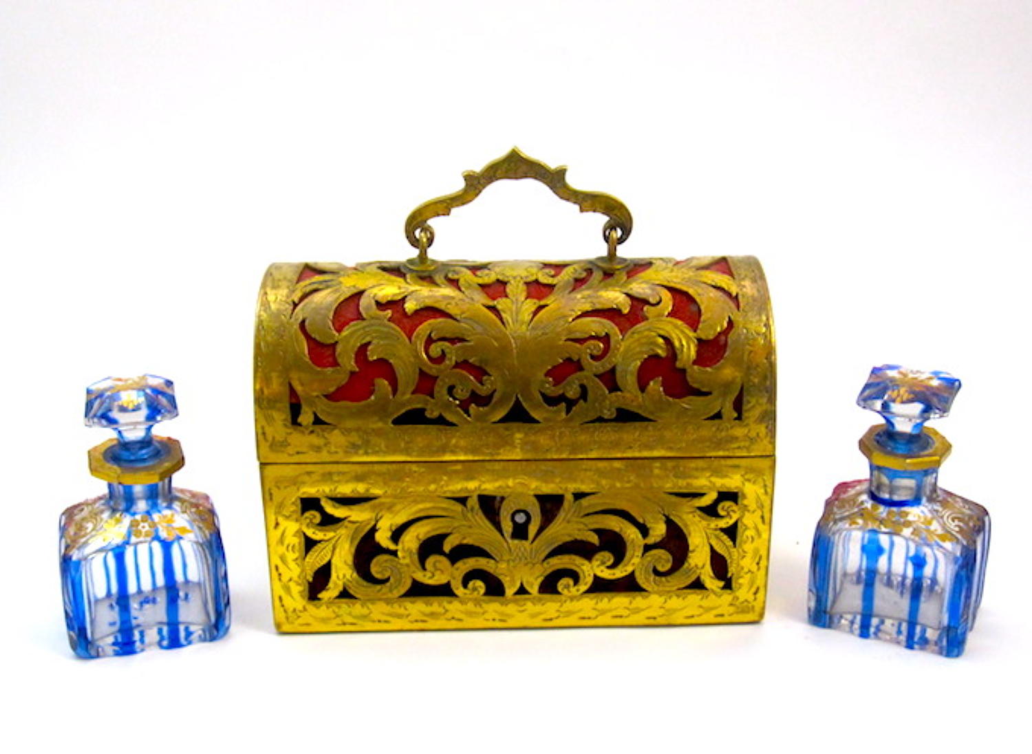 Antique French St Louis Perfume Casket
