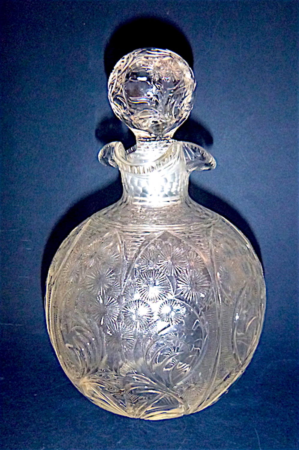 Stevens & William c.1890 Engraved Scent Bottle