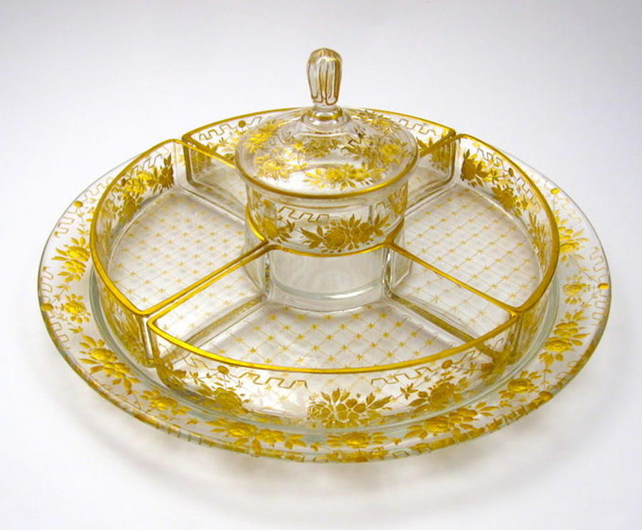 Antique French St Louis Sweetmeat Dish