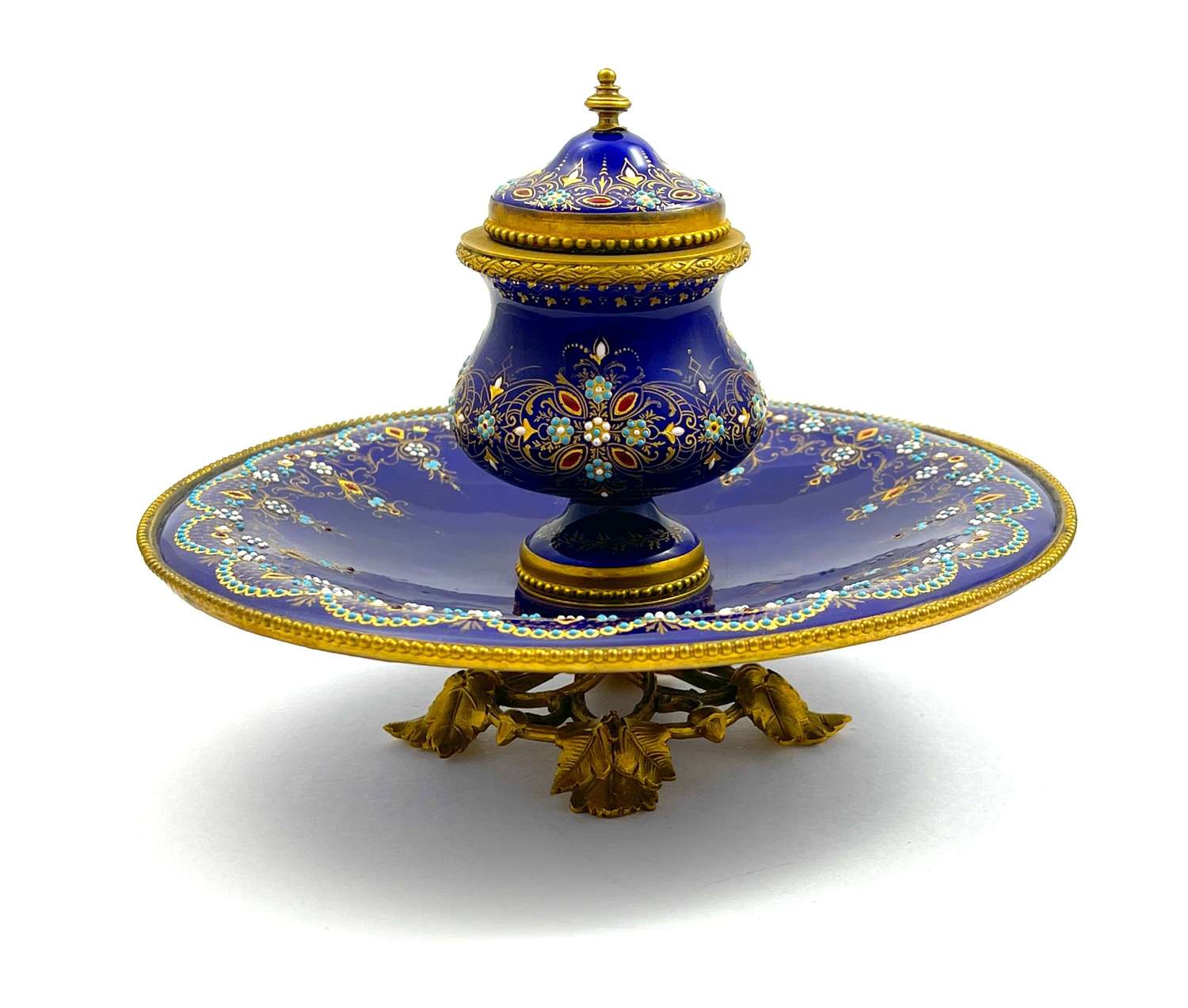 A Superb Palais Royal Antique French Tahan Inkwell