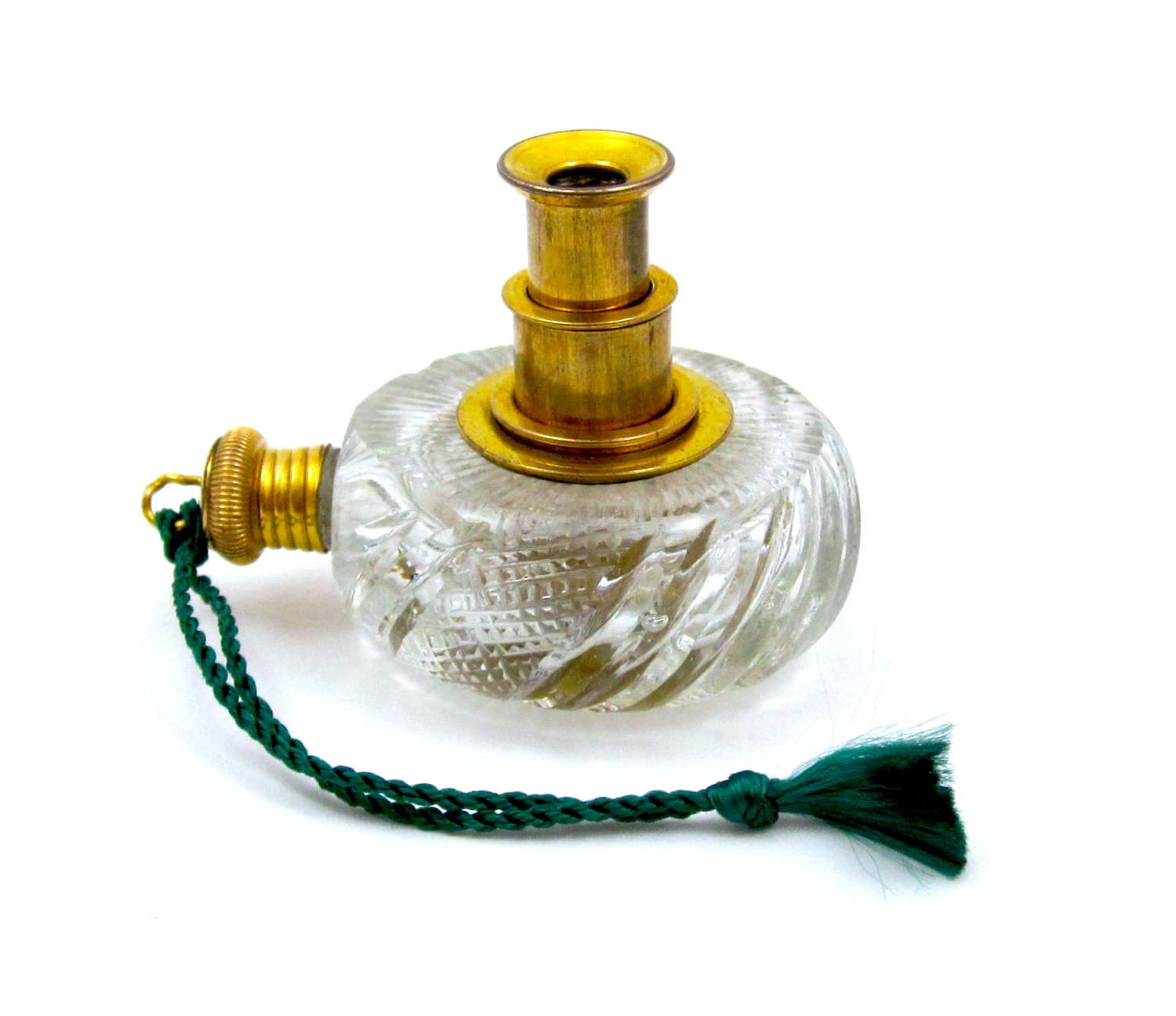 A Rare Antique Baccarat Monocular Cut Crystal Perfume Bottle