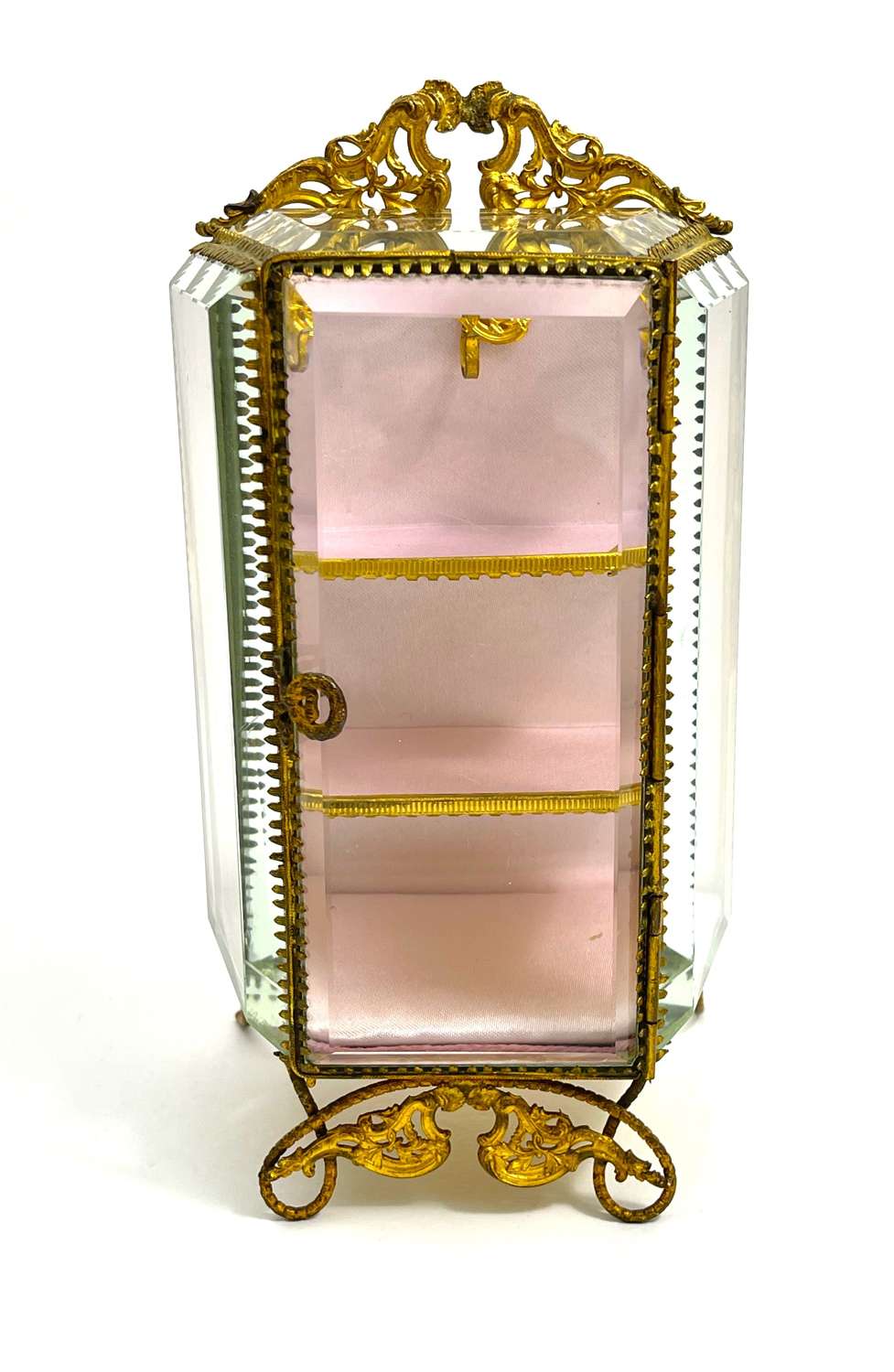 Antique French Vitrine Box with 2 Shelves