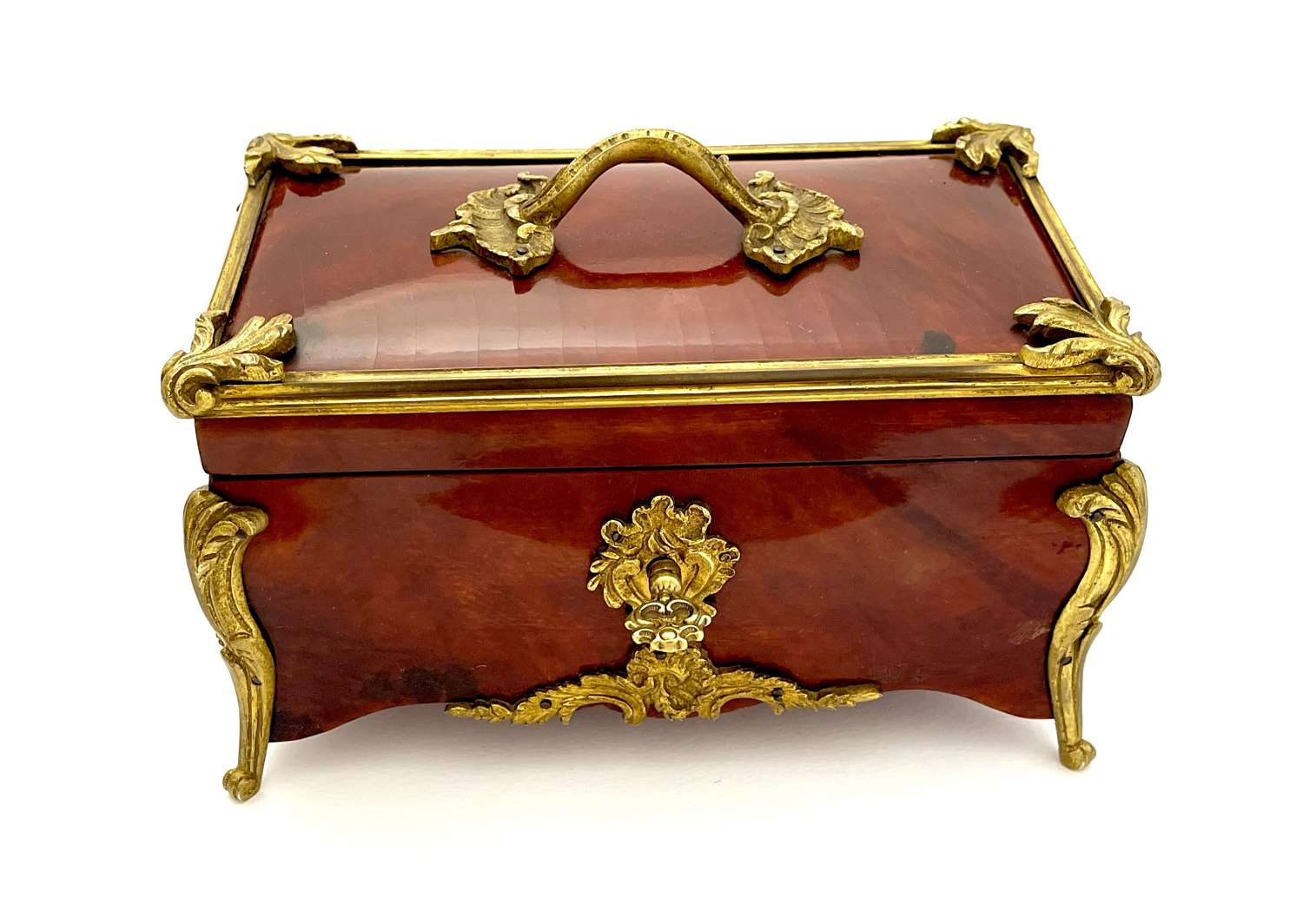 An Exceptionally Fine Antique French Tortoiseshell Jewellery Box