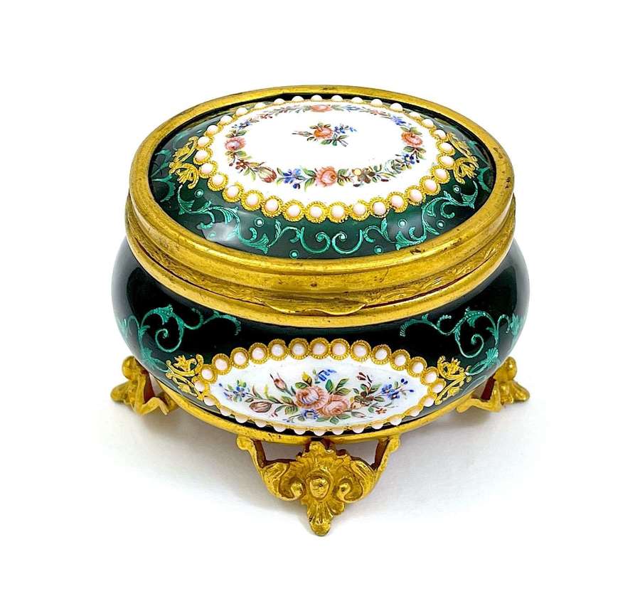 A High Quality Palais Royal Antique Tahan 'Bombe' Jewel Casket