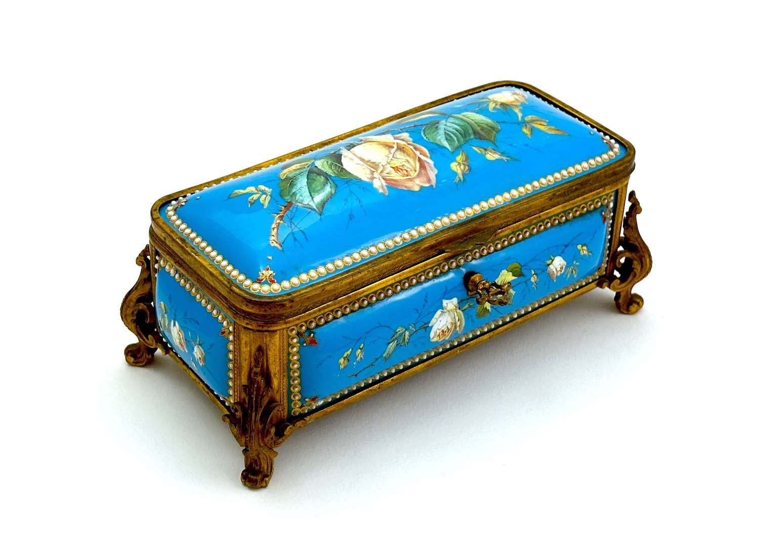 A Superb Palais Royal Antique French 'Bombe' Jewel Tahan Box