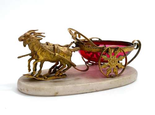 Unusual Antique Palais Royal Cart Shaped as Roman Chariot
