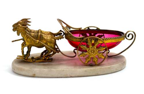 Unusual Antique Palais Royal Cart Shaped as Roman Chariot