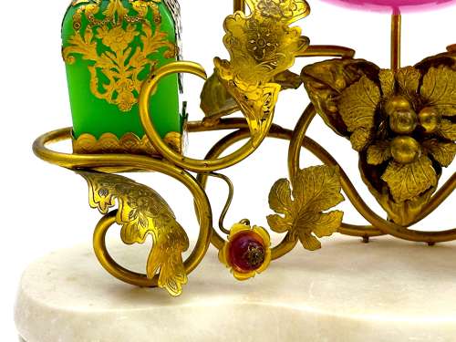 Large High Quality Palais Royal French Opaline Perfume Set