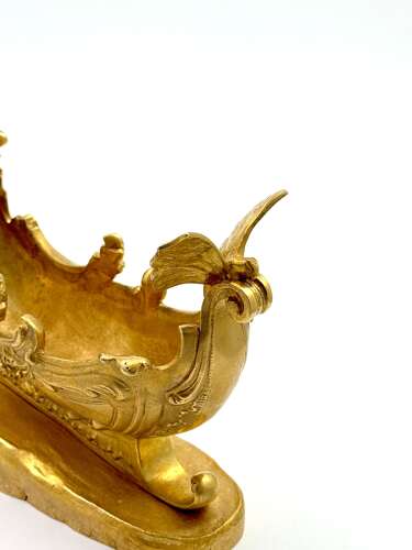 Fine Large Antique Signed Dore Bronze Whimsical Centrepiece