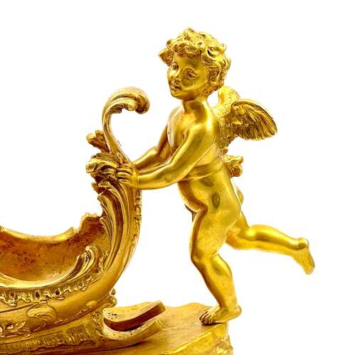 Fine Large Antique Signed Dore Bronze Whimsical Centrepiece