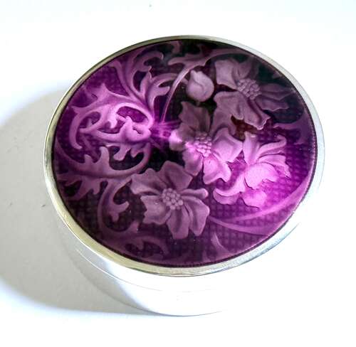 High Quality Antique Swiss Silver and Enamel Box, Geneva Circa 1930