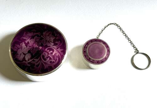 High Quality Antique Swiss Silver and Enamel Box, Geneva Circa 1930