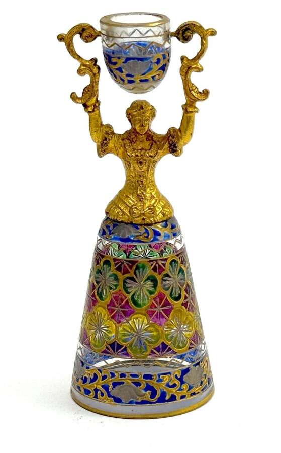An Exceptional German Wedding Cup by Fritz Heckert Circa 1880