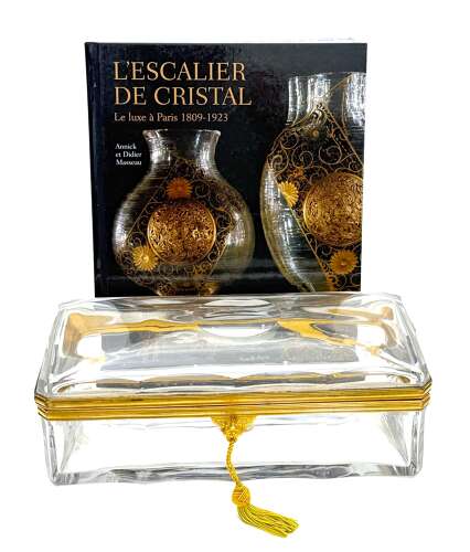 An Important BACCARAT Signed L'Escalier de Cristal Large Cut Crystal Casket