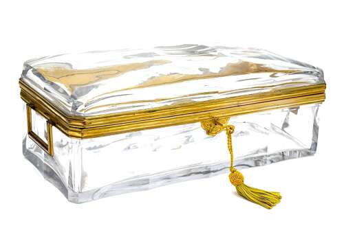 An Important BACCARAT Signed L'Escalier de Cristal Large Cut Crystal Casket