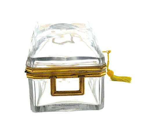 An Important BACCARAT Signed L'Escalier de Cristal Large Cut Crystal Casket