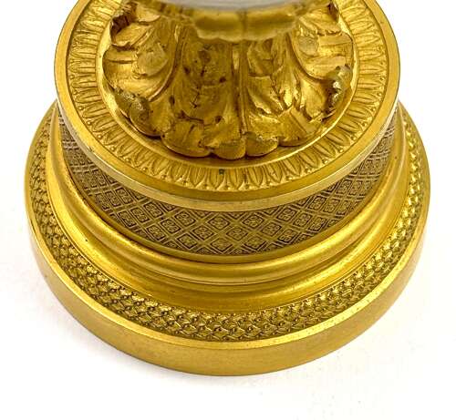 A Fine French Charles X Gilt-Bronze and Crystal Glass Perfume Burner, Circa 1825