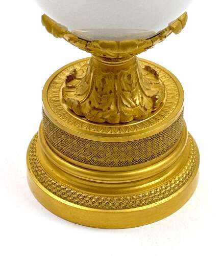 A Fine French Charles X Gilt-Bronze and Crystal Glass Perfume Burner, Circa 1825