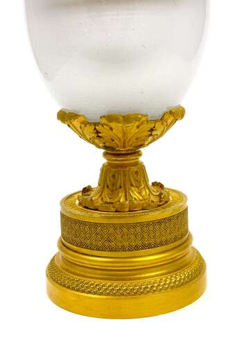 A Fine French Charles X Gilt-Bronze and Crystal Glass Perfume Burner, Circa 1825