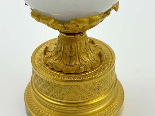 A Fine French Charles X Gilt-Bronze and Crystal Glass Perfume Burner, Circa 1825