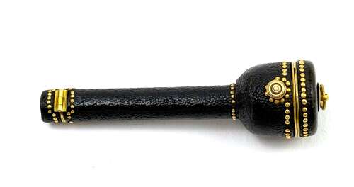 A Rare Antique 18th C Shagreen and Gold Etui, Designed to Hold a Thimble and Needles