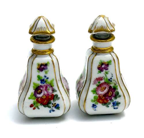 A Fine Antique French Rosewood and Porcelain Perfume Casket