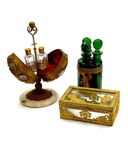 A Highly Decorative Palais Royal Grand Tour Gilt Bronze Egg Perfume Casket.