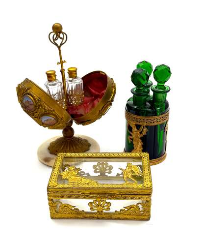 A Highly Decorative Palais Royal Grand Tour Gilt Bronze Egg Perfume Casket.
