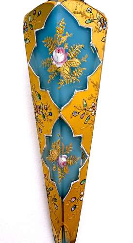 A Fine Bohemian Turquoise Blue Opaline Glass Perfume Bottle Circa 1880